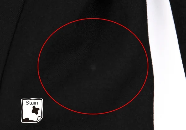 ワイズY's ウールスタンドカラーボタンレスロングジャケット 黒3 K-113574_015