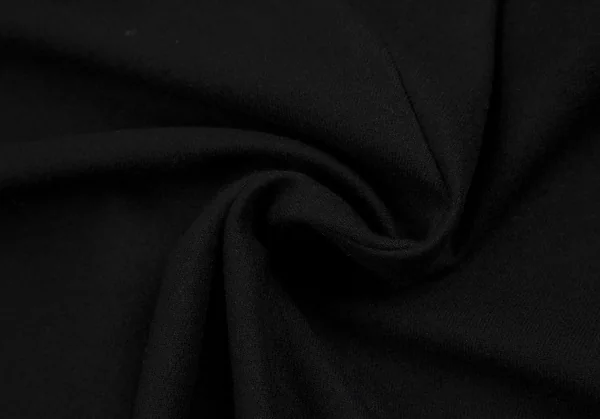 ワイズY's ウールスタンドカラーボタンレスロングジャケット 黒3 K-113574_018