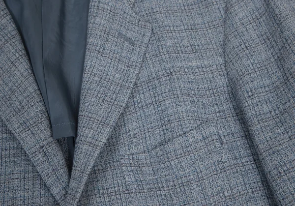 イッセイミヤケ メンISSEY MIYAKE MEN リネンウールBジャケット 水色2 K-113578_004