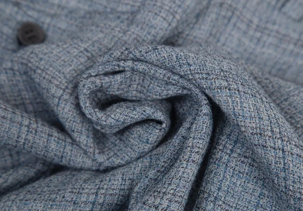 イッセイミヤケ メンISSEY MIYAKE MEN リネンウールツータックパンツ 水色2 K-113579_012