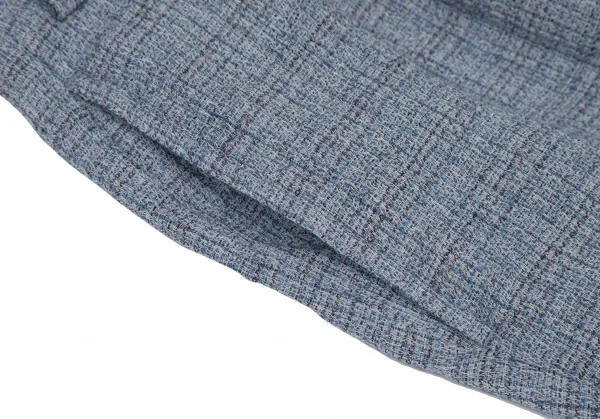 イッセイミヤケ メンISSEY MIYAKE MEN リネンウールツータックパンツ 水色2 K-113579_006