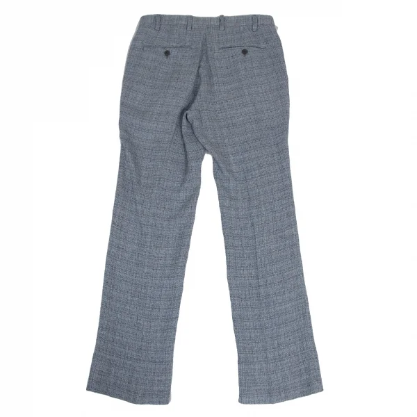 イッセイミヤケ メンISSEY MIYAKE MEN リネンウールツータックパンツ 水色2 K-113579_009