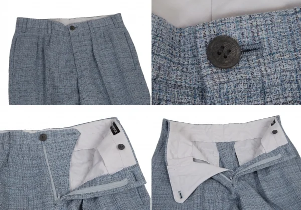 イッセイミヤケ メンISSEY MIYAKE MEN リネンウールBセットアップスーツ 水色2 K-113580_010