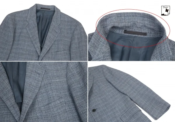 イッセイミヤケ メンISSEY MIYAKE MEN リネンウールBセットアップスーツ 水色2 K-113580_003