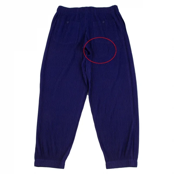 イッセイミヤケ メンISSEY MIYAKE MEN プリーツパンツ 青4 K-113581_007