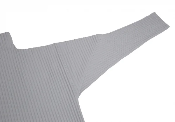 オムプリッセ イッセイ ミヤケHOMME PLISSE ISSEY MIYAKE プリーツハイネックカットソー ライトグレー3 K-113584_005
