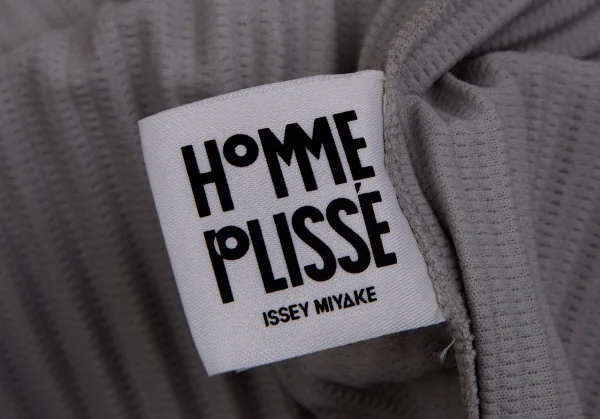 オムプリッセ イッセイ ミヤケHOMME PLISSE ISSEY MIYAKE プリーツハイネックカットソー グレー3 K-113585_013