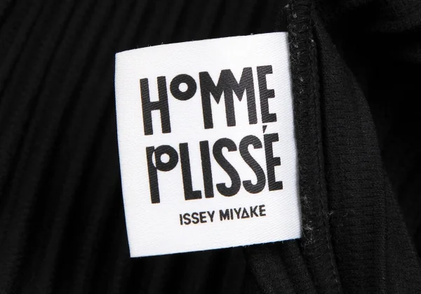 オムプリッセ イッセイ ミヤケHOMME PLISSE ISSEY MIYAKE プリーツハイネックカットソー 黒3 K-113586_013