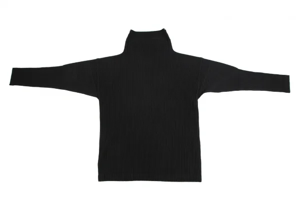 オムプリッセ イッセイ ミヤケHOMME PLISSE ISSEY MIYAKE プリーツハイネックカットソー 黒3 K-113586_002