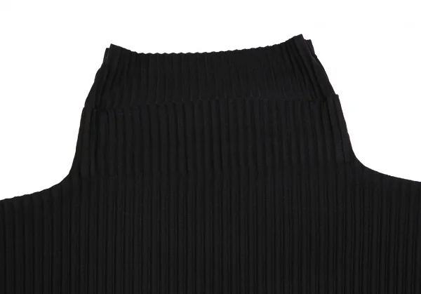 オムプリッセ イッセイ ミヤケHOMME PLISSE ISSEY MIYAKE プリーツハイネックカットソー 黒3 K-113586_003