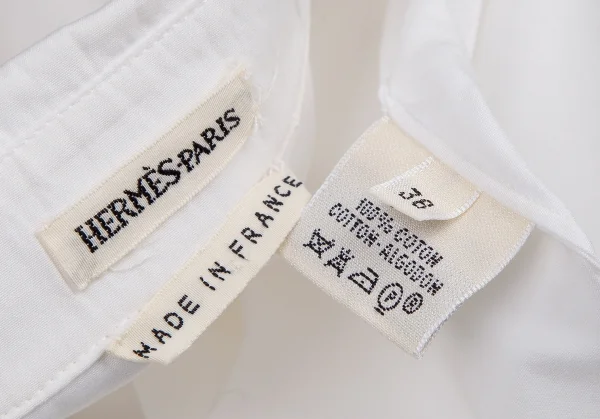 エルメスHERMES マルジェラ期 ヴァルーズシャツ 白36 K-113596_019