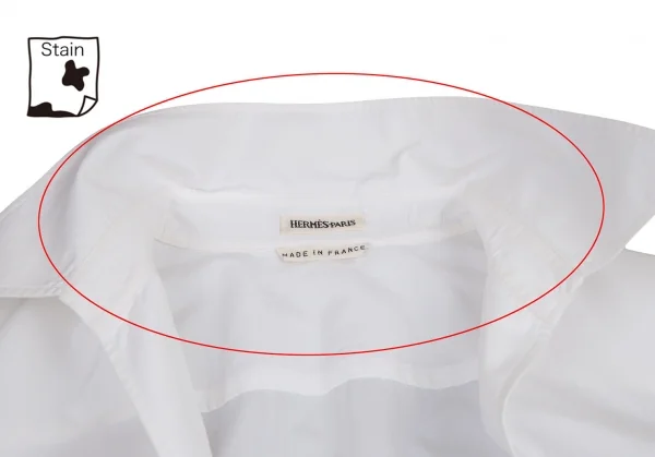 エルメスHERMES マルジェラ期 ヴァルーズシャツ 白36 K-113596_005