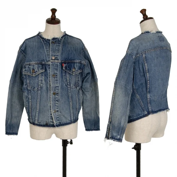 リーバイス リダンLEVI'S RE/DONE 解体再構築カットオフデニムジャケット 淡インディゴXS K-113599_001