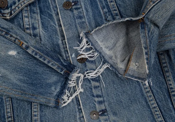 リーバイス リダンLEVI'S RE/DONE 解体再構築カットオフデニムジャケット 淡インディゴXS K-113599_010