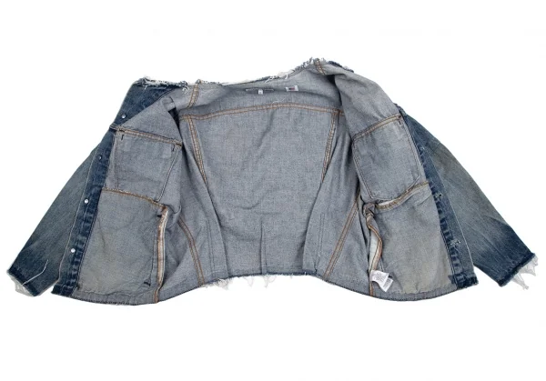 リーバイス リダンLEVI'S RE/DONE 解体再構築カットオフデニムジャケット 淡インディゴXS K-113599_014