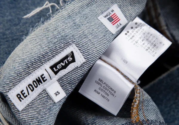 リーバイス リダンLEVI'S RE/DONE 解体再構築カットオフデニムジャケット 淡インディゴXS K-113599_018