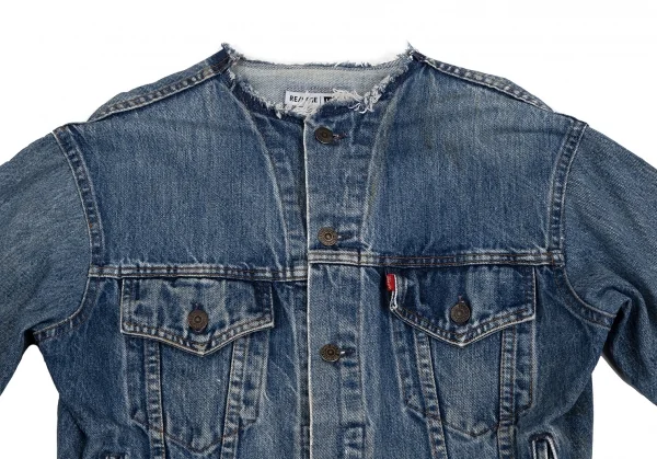 リーバイス リダンLEVI'S RE/DONE 解体再構築カットオフデニムジャケット 淡インディゴXS K-113599_003