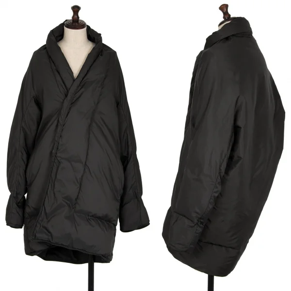 45rpm トートバッグ付きショールカラーダウンジャケット チャコール2 K-113603_001