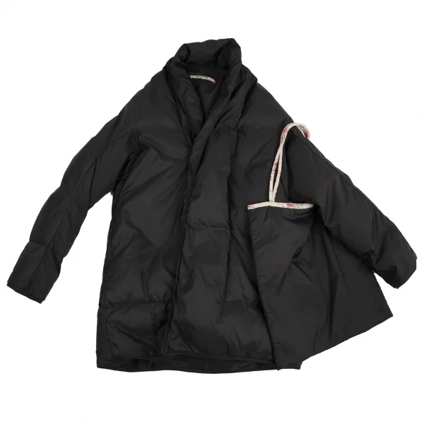 45rpm トートバッグ付きショールカラーダウンジャケット チャコール2 K-113603_002