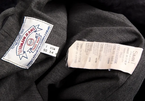 アルマーニジーンズARMANI JEANS パッチポケットベロアジャケット ダークパープル50 K-113614_020