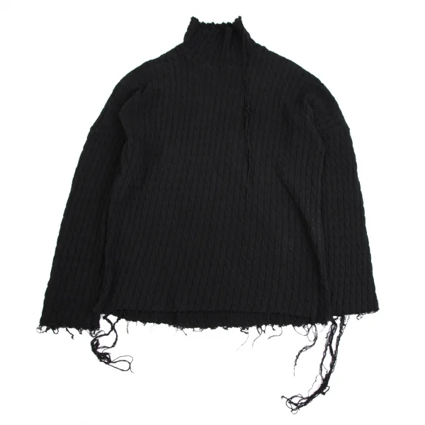 RAF SIMONS VIRGINIA CREEPER Big Destroy Knit Sweater Black 0S K-113618_001