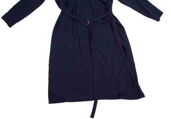コルピエロCol Pierrot ポリカシュクールブラウスワンピース 紺M位 K-113621_006