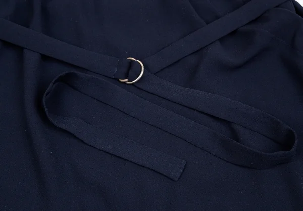 コルピエロCol Pierrot ポリカシュクールブラウスワンピース 紺M位 K-113621_007