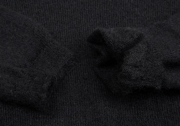 イザベルマランエトワールISABEL MARANT ETOILE モヘヤナイロン深Vネックニットセーター 黒1 K-113627_005