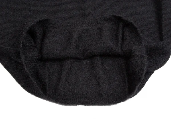 イザベルマランエトワールISABEL MARANT ETOILE モヘヤナイロン深Vネックニットセーター 黒1 K-113627_007