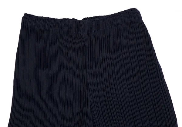 イッセイミヤケISSEY MIYAKE プリーツハーフパンツ 黒M | DC