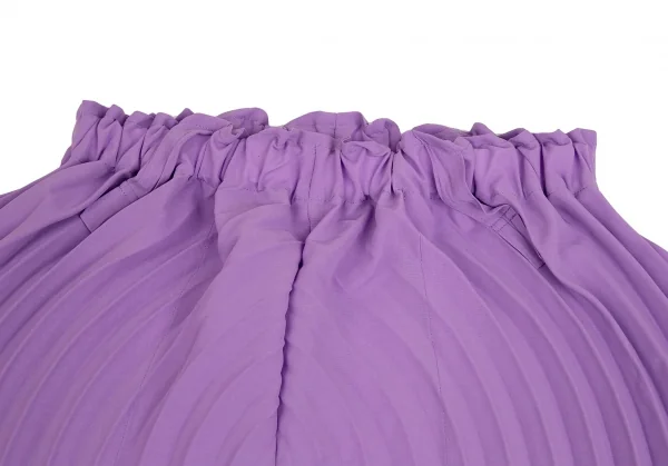 イッセイミヤケISSEY MIYAKE LINK RINGS バイカラーリングプリーツパンツ パープル黄2 K-113649_004