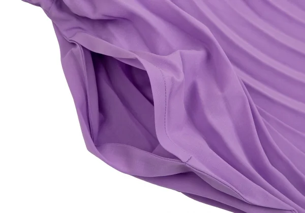 イッセイミヤケISSEY MIYAKE LINK RINGS バイカラーリングプリーツパンツ パープル黄2 K-113649_006