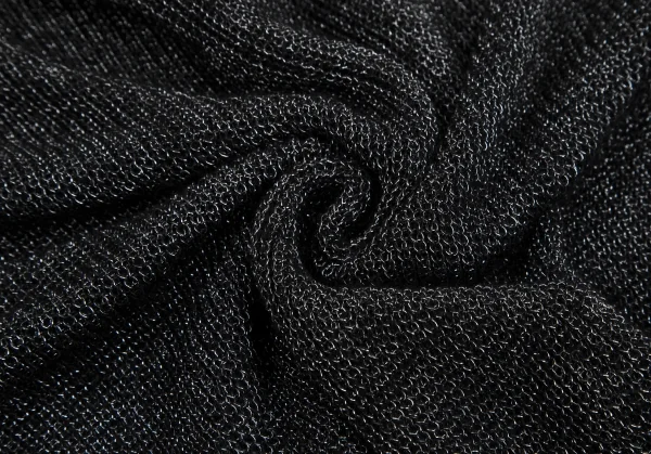 COMME des GARCONS HOMME PLUS Crew Neck Glitter Knit Sweater K-113656_010