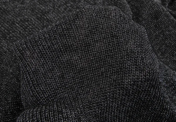 COMME des GARCONS HOMME PLUS Crew Neck Glitter Knit Sweater K-113656_009