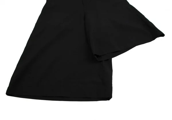 コムデギャルソン オムプリュスCOMME des GARCONS HOMME PLUS ウールワンショルダーアシンメトリーハーフパンツ 黒XS K-113658_010