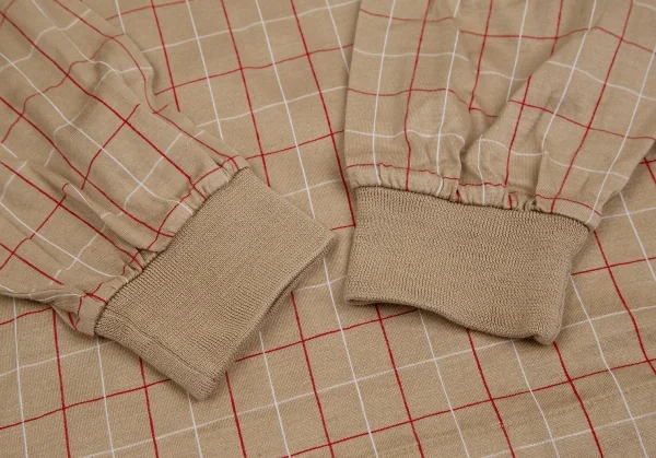 Burberrys' Logo One Point Embroidery Grid Check Long Sleeve Shirt K-113662_010