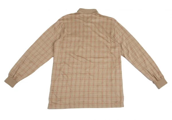 Burberrys' Logo One Point Embroidery Grid Check Long Sleeve Shirt K-113662_014