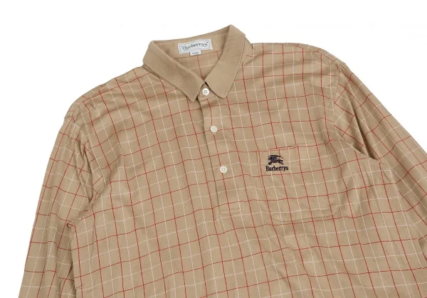 Burberrys' Logo One Point Embroidery Grid Check Long Sleeve Shirt K-113662_002
