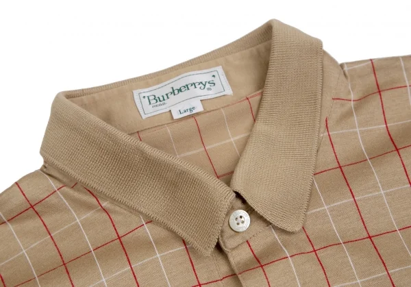 Burberrys' Logo One Point Embroidery Grid Check Long Sleeve Shirt K-113662_003
