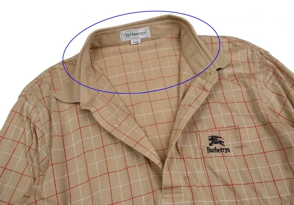 Burberrys' Logo One Point Embroidery Grid Check Long Sleeve Shirt K-113662_005