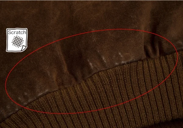 エンポリオアルマーニEMPORIO ARMANI スウェードパイロットジャケット 茶48 K-113669_004