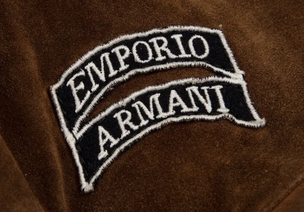 エンポリオアルマーニEMPORIO ARMANI スウェードパイロットジャケット 茶48 K-113669_009