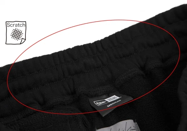 ヨウジヤマモト プールオム×ニューエラYohji Yamamoto POUR HOMME×NEW ERA シグニチャーロゴ刺繍スウェットパンツ 黒3 K-113676_005