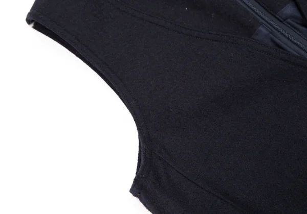 リミテッドエディション アツロウタヤマ LIMITED EDITION by ATSURO TAYAMA ウール深Vネックノースリーブワンピース 紺38 K-113693_005