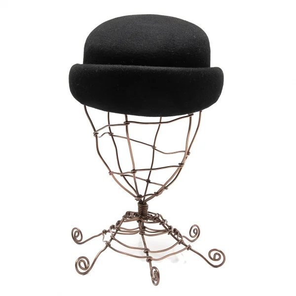 カシラCA4LA エンブレムウールチロリアンハット 黒 K-113710_004