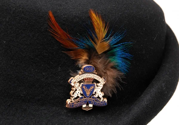 カシラCA4LA エンブレムウールチロリアンハット 黒 K-113710_005