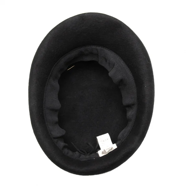 カシラCA4LA エンブレムウールチロリアンハット 黒 K-113710_009