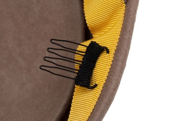 カシラCA4LA リボンデザインウールフェルトキャップ モカ K-113711_008