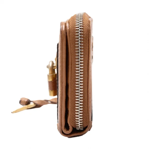 クロエChloe パディントンカデナウォレット 茶 K-113717_003