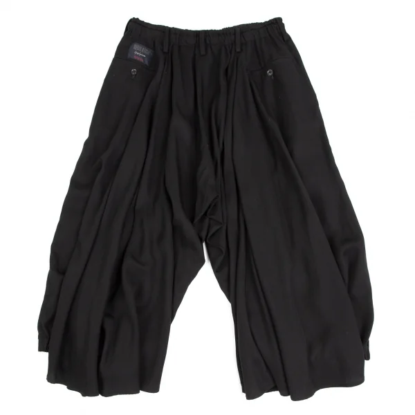 レギュレーション ヨウジヤマモトメンREGULATION Yohji Yamamoto MEN セルロースツイルカラスパンツ 黒2 K-113722_001